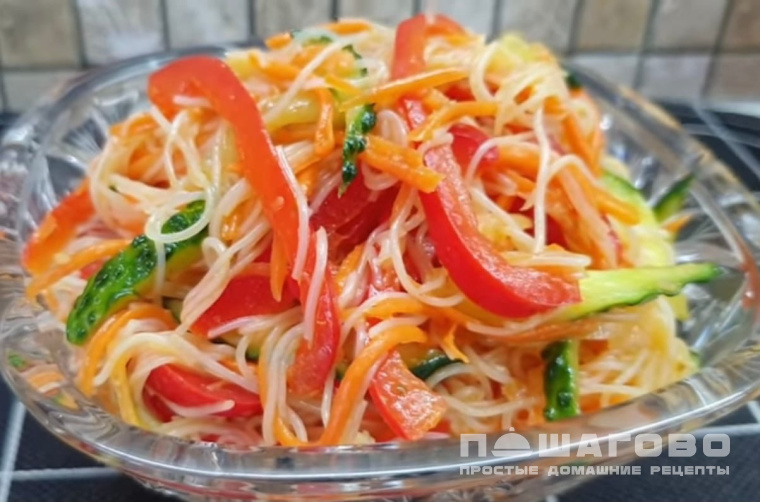 Фунчоза с овощами