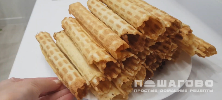 Вафли трубочки