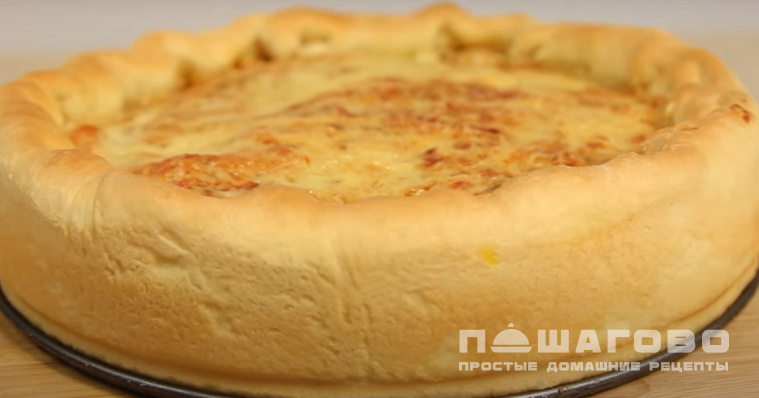 Чикагская пицца с беконом