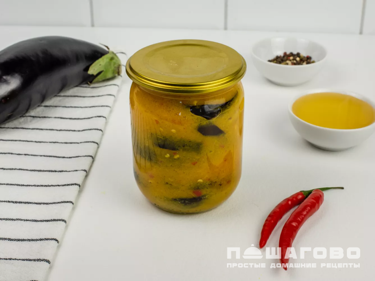Острые баклажаны на зиму