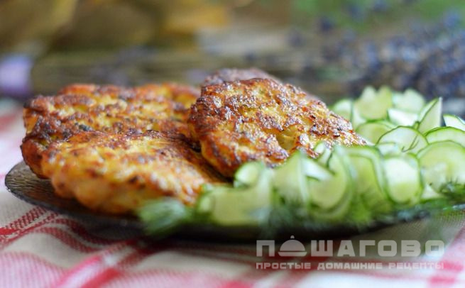 Котлеты из куриной грудки рубленные с кабачком