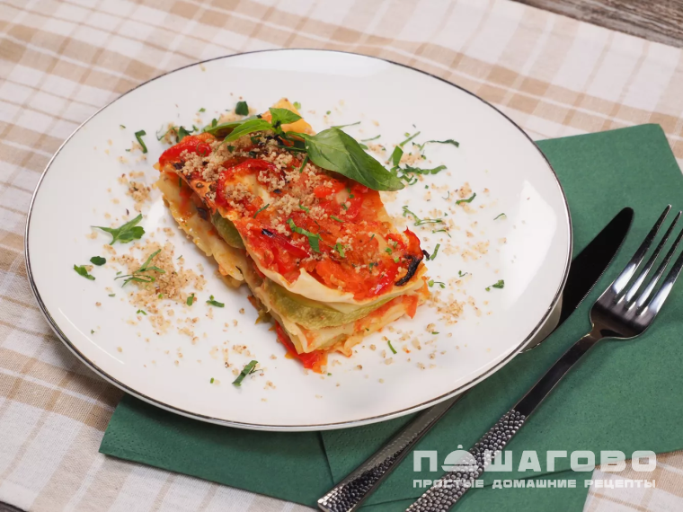 Лазанья картофельная без мяса