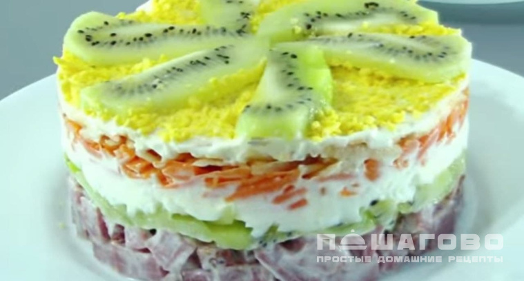 Салат Мясной с фруктами