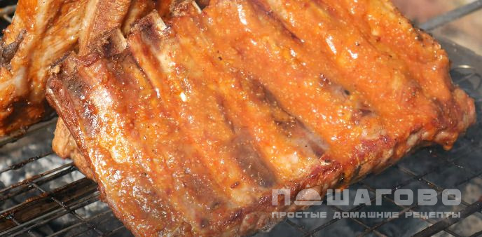 Свиные ребрышки по-канадски