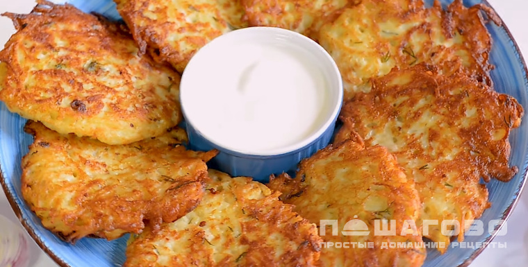 Драники с курицей