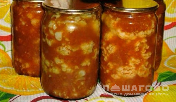 Салат из цветной капусты на зиму