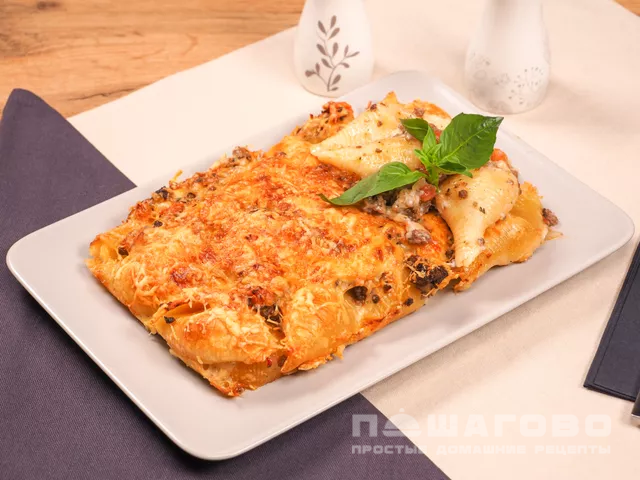 Лазанья с макаронами