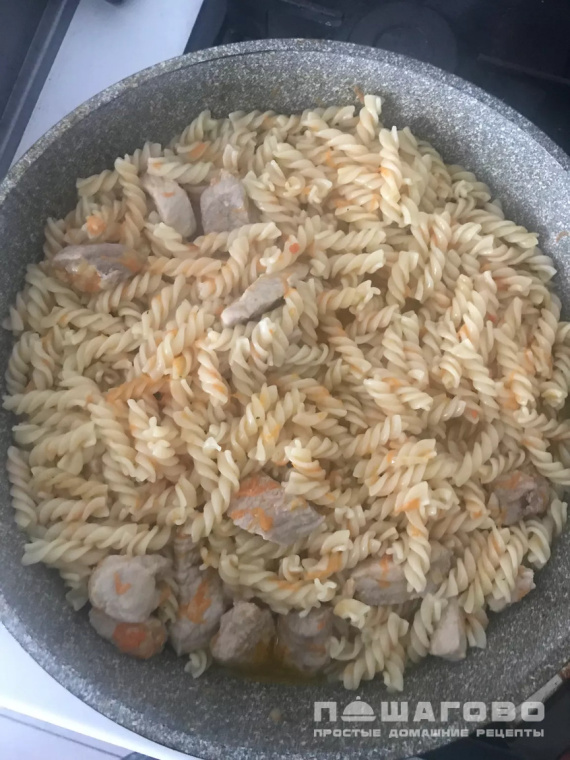 Плов из макарон
