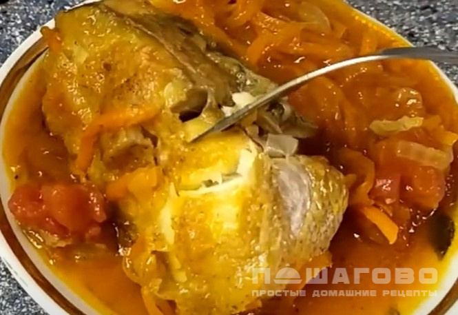 Сайда под маринадом
