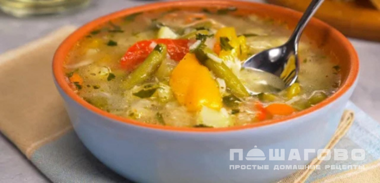 Суп овощной вегетарианский