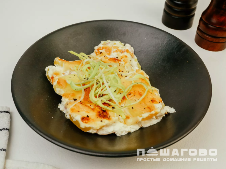 Картофельная запеканка с ветчиной