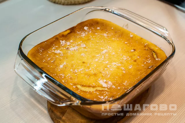 Творожная запеканка с изюмом по-домашнему