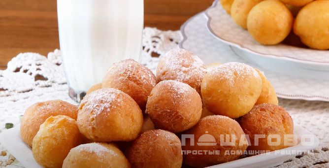 Творожные шарики жареные во фритюре