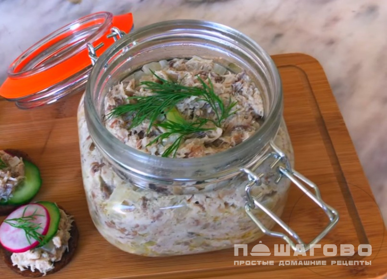Рийет из скумбрии горячего копчения и творожного сыра