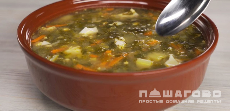 Суп щавелевый постный