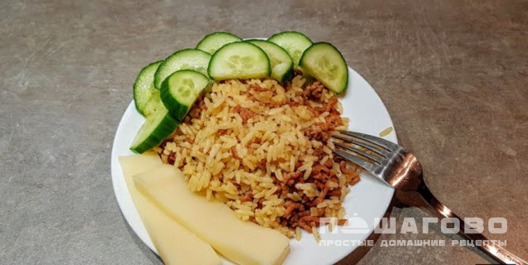 Фарш мясной с рисом