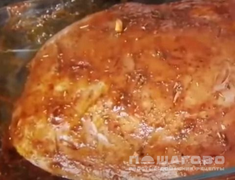 Индейка запеченная в духовке «а-ля буженина»