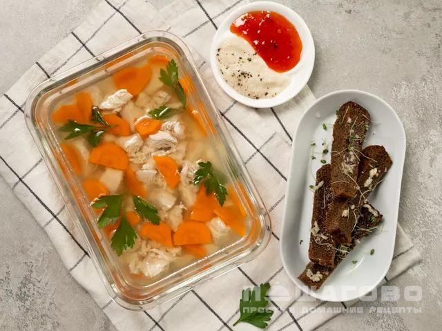 Холодец из куриного окорочка