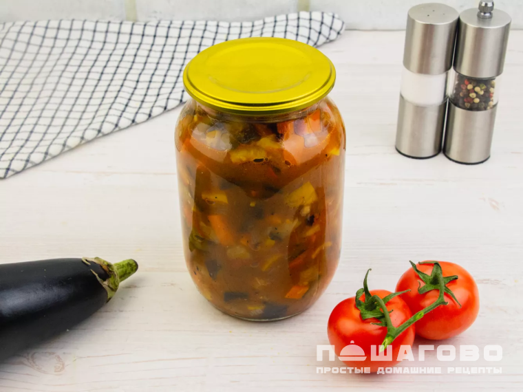Соте из баклажана на зиму