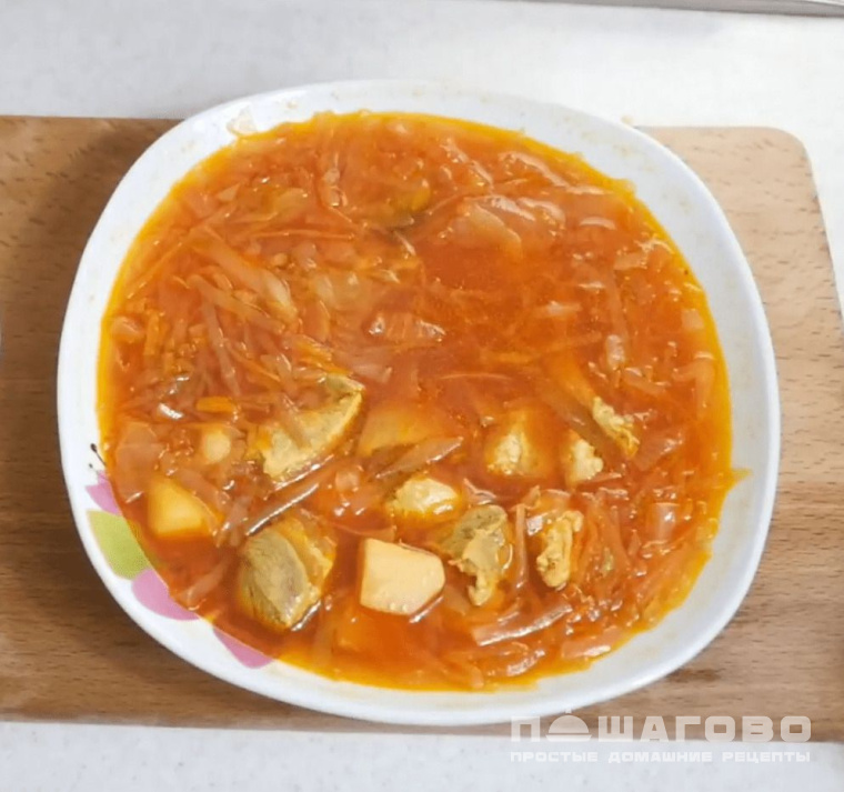 Борщ со свининой