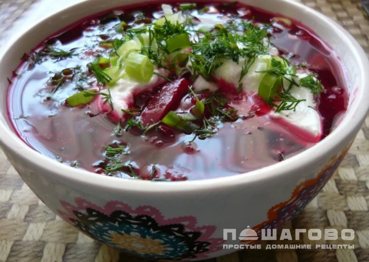 Свекольник с колбасой