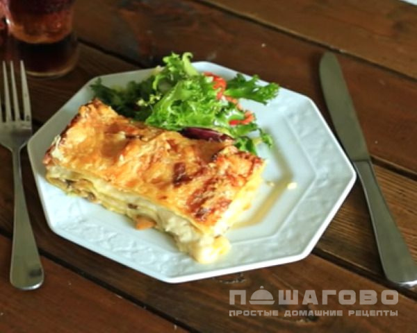 Грибная лазанья