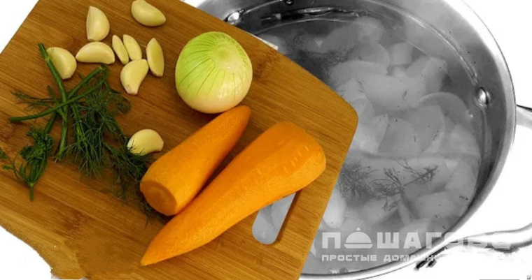 Овощной бульон для супа без мяса