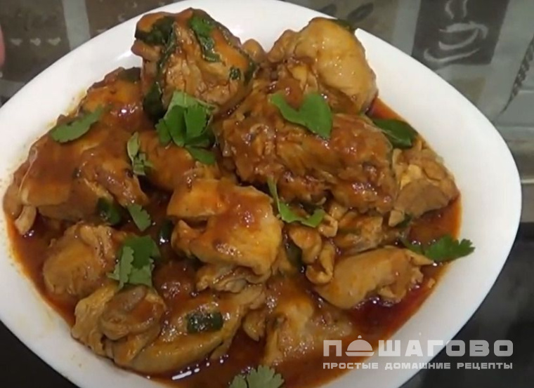 Чахохбили из бедра курицы