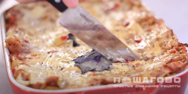 Овощная лазанья с кабачками