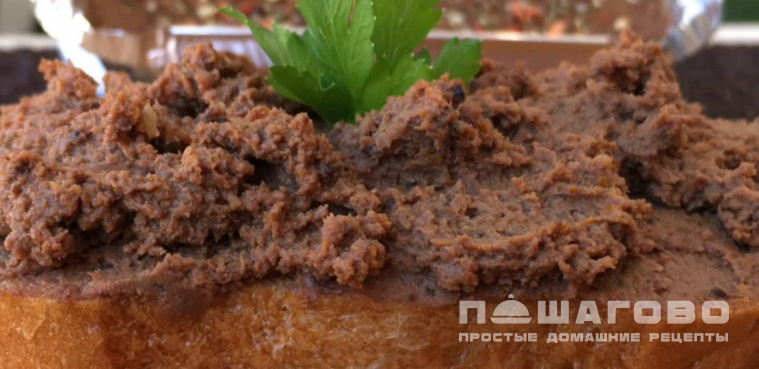 Паштет из говяжьей печени с морковью и луком