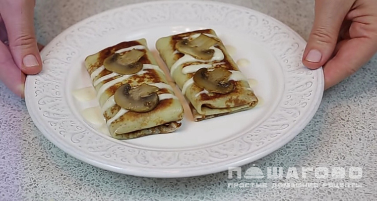 Начинка для блинов с грибами