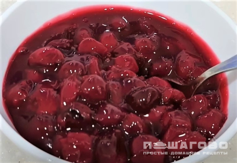Начинка для блинов из замороженной вишни