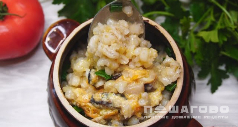 Перловая каша с грибами
