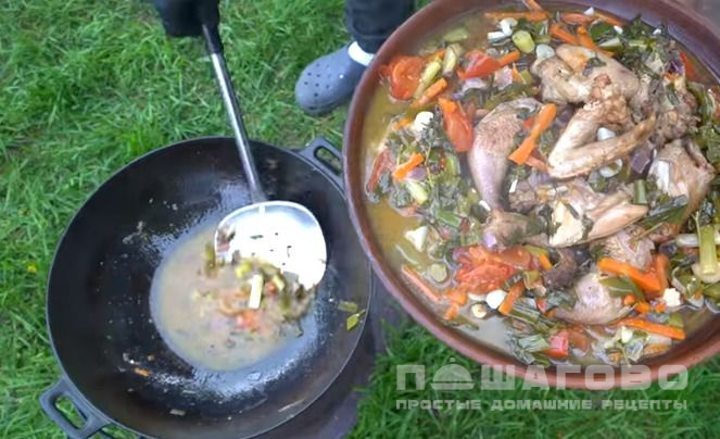 Цесарка в казане