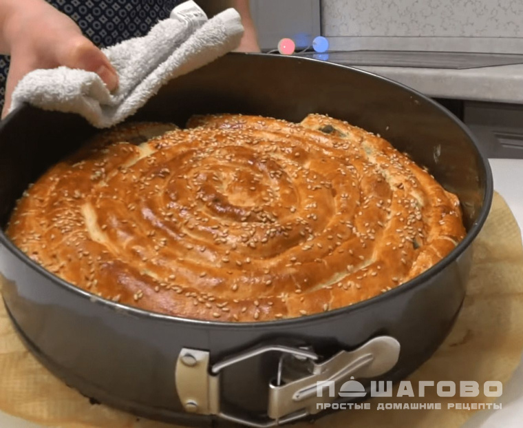 Баница со шпинатом и брынзой