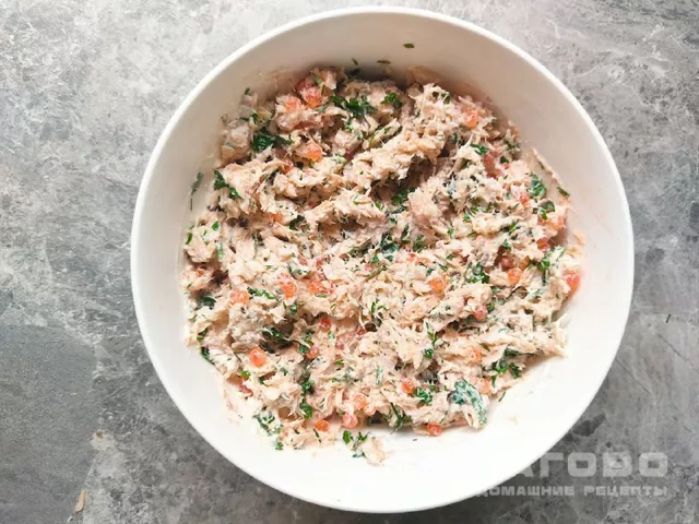 Рыбный риет из форели