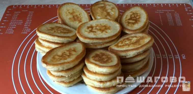 Оладьи из овсяных хлопьев на кефире
