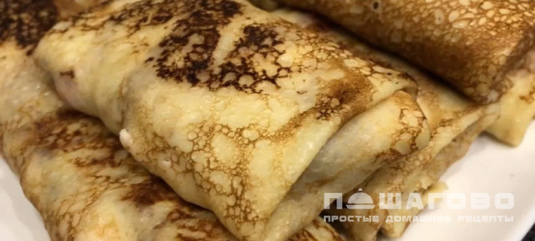 Начинка для блинов с копченой курицей