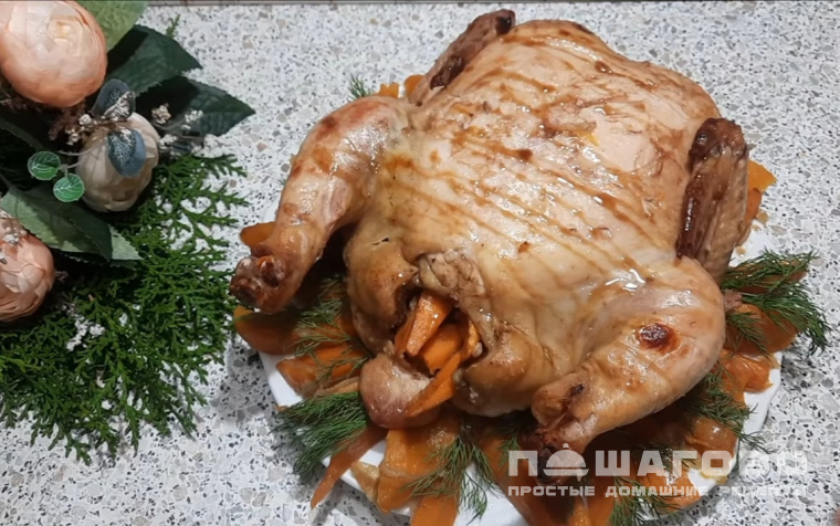 Курица с бататом в духовке