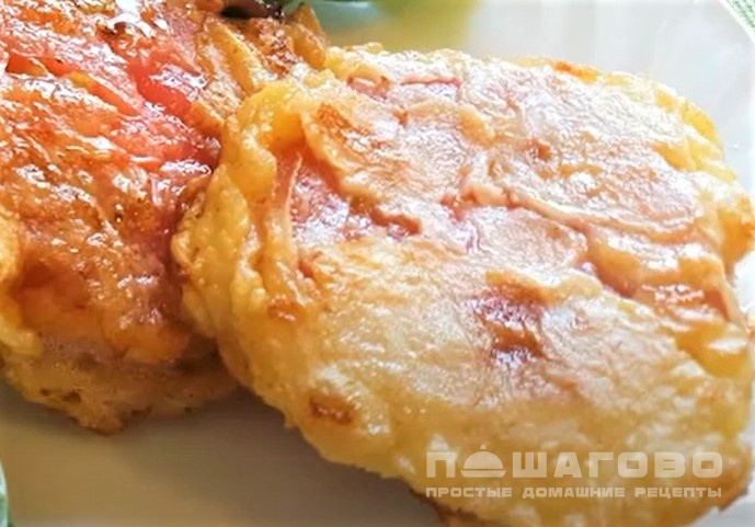 Жареные помидоры в сырном кляре