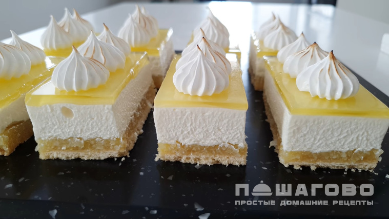 Пирожное суфле лимонное
