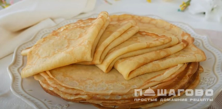 Тонкие французские блинчики