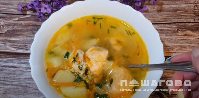 Рыбный суп с пшеном
