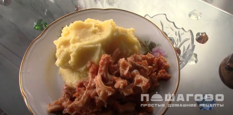 Требуха в сметане