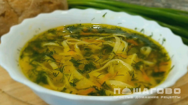 Суп лапша куриная