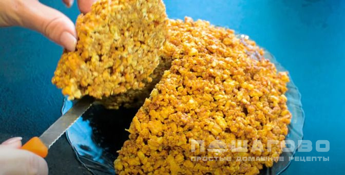 Торт «Муравейник» без использования мясорубки