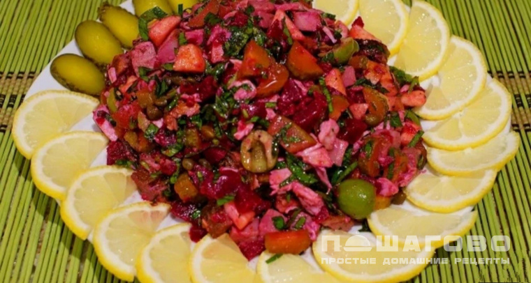 Винегрет мясной