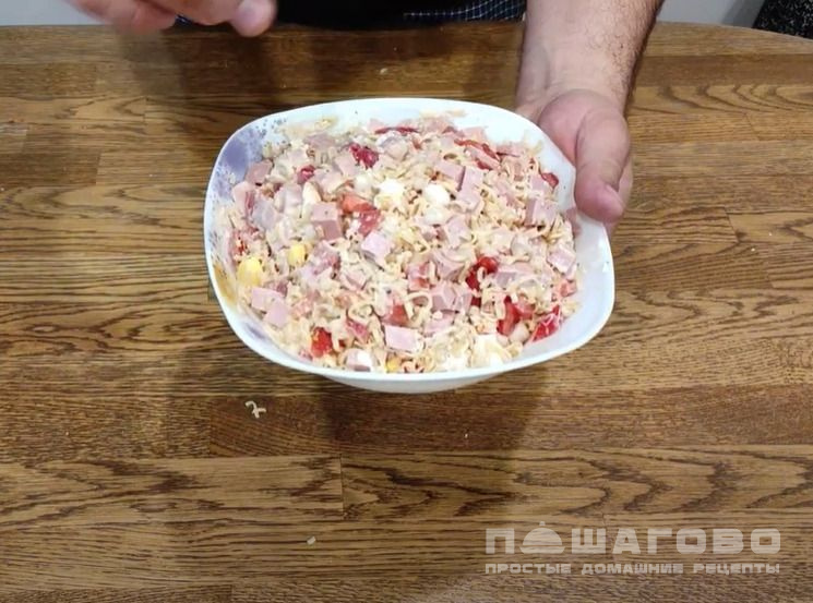 Салат из доширака