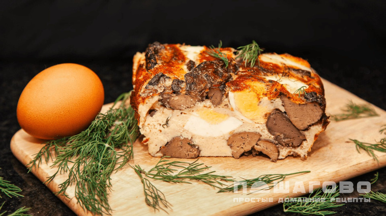 Печеночная запеканка из куриной печени в духовке