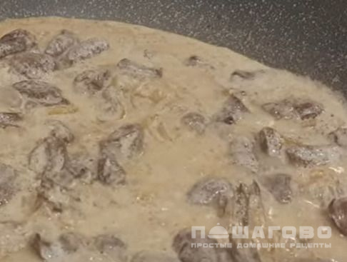 Куриные сердечки в сливочно-чесночном соусе